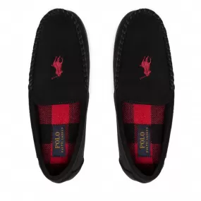 Ralph Lauren Buffalo Check Declan Black Mens Slippers