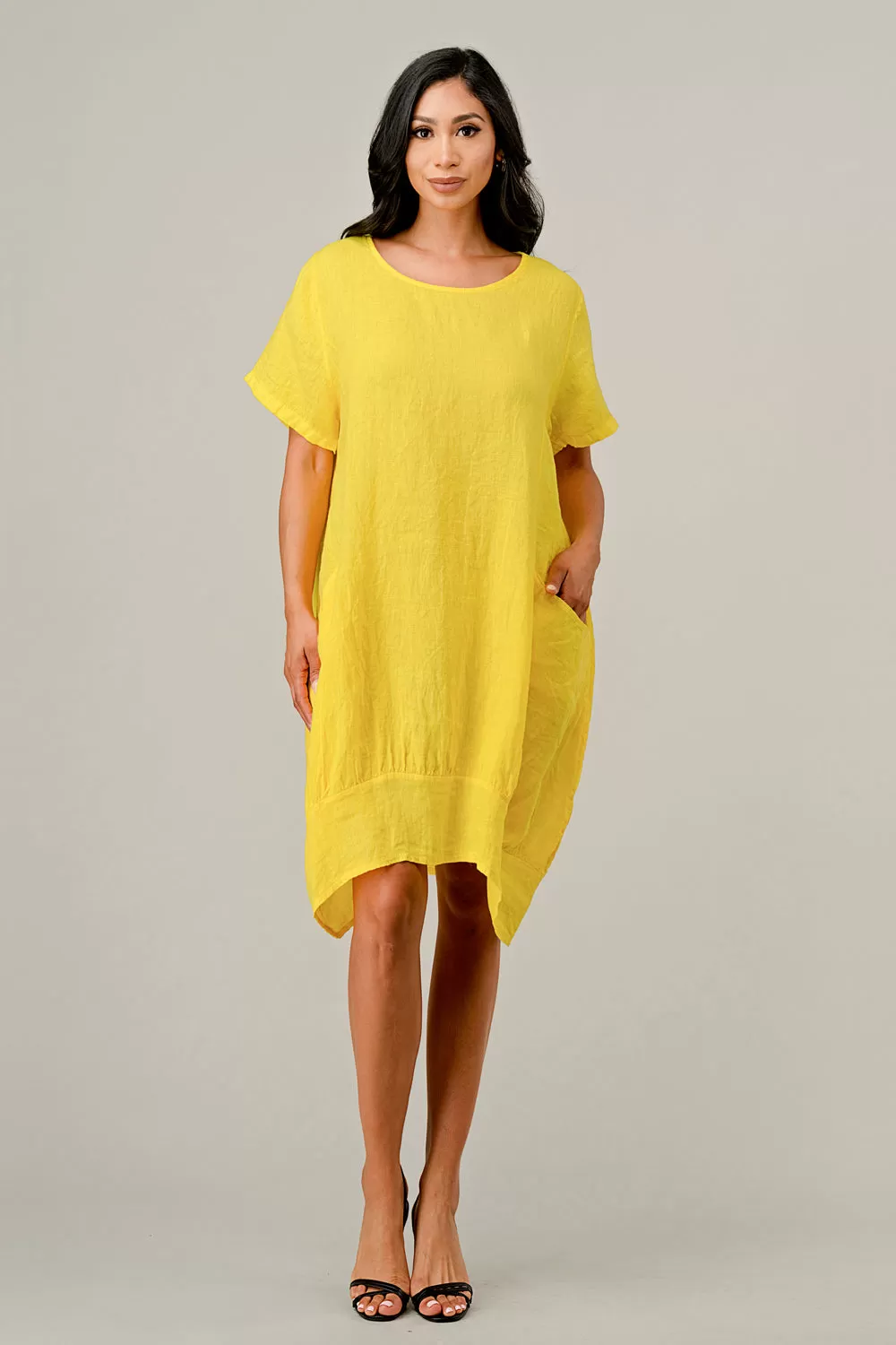 Raw Moda Short Perin Linen Dress