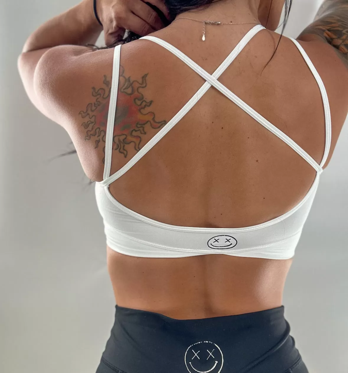 Salty Savage Ladies "OG Smile” V Cut Sports Bra