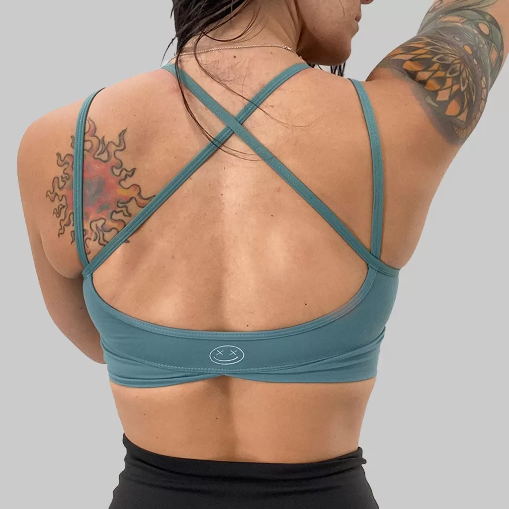 Salty Savage Ladies "OG Smile” V Cut Sports Bra