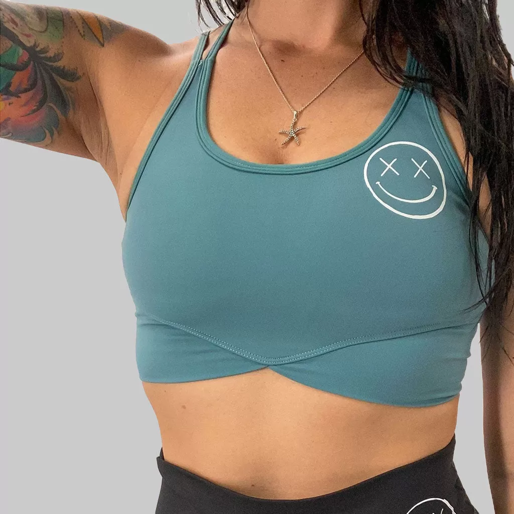 Salty Savage Ladies "OG Smile” V Cut Sports Bra