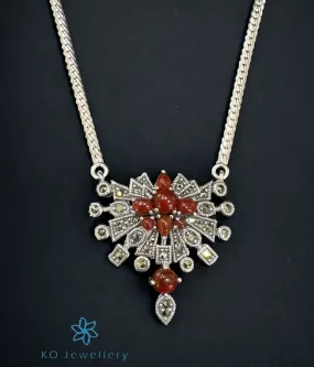 The Arabesque Silver Marcasite Necklace & Earrings