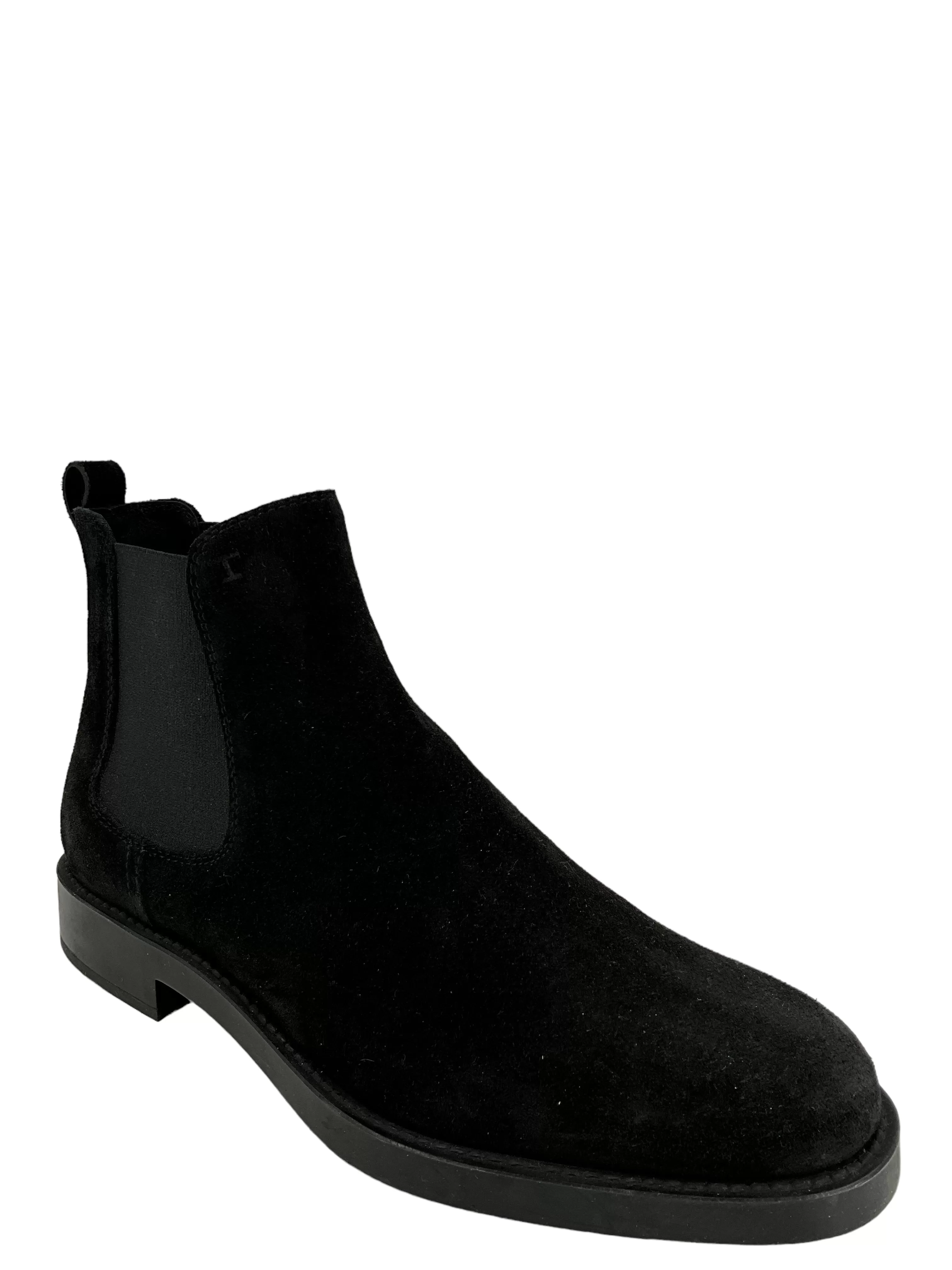 Tod's Black Suede Chelsea Boots Size 7.5