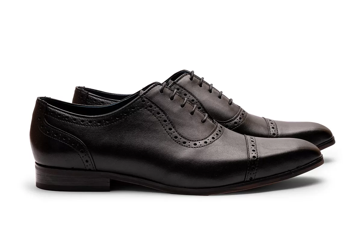 Toecap Brogue Oxford /Bl