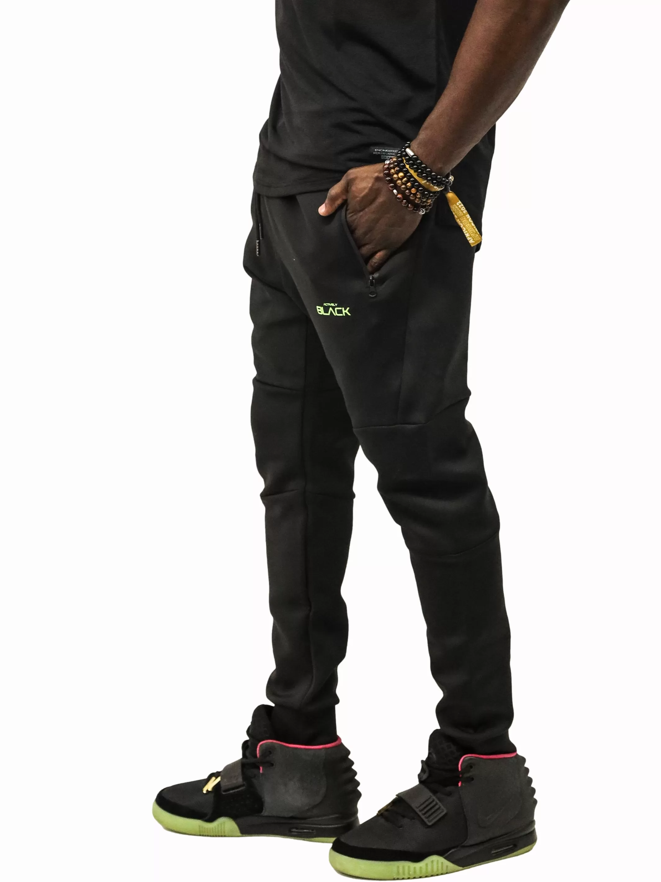 Unisex Neon Logo Performance Tech Joggers