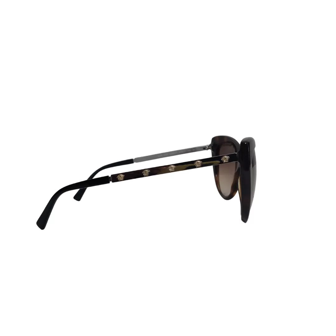 Versace Brown Cat Eye 4348 5269/71 Sunglasses | Gently Used |