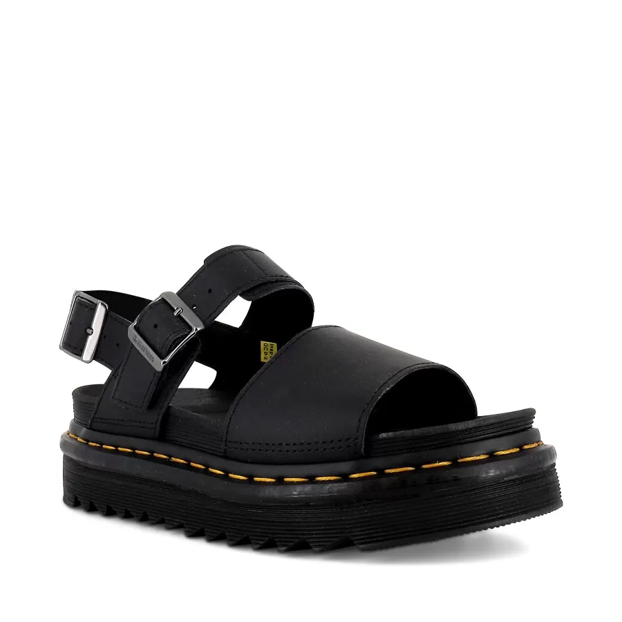 VOSS SINGLE STRAP SANDAL  - BLACK HYDRO