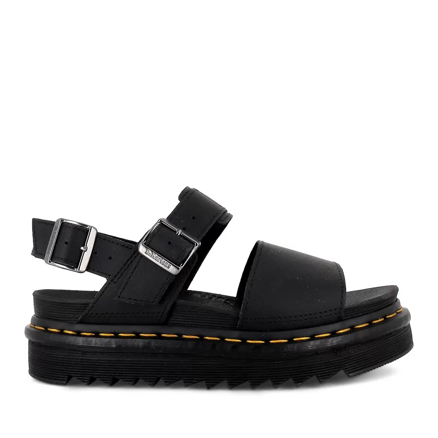 VOSS SINGLE STRAP SANDAL  - BLACK HYDRO