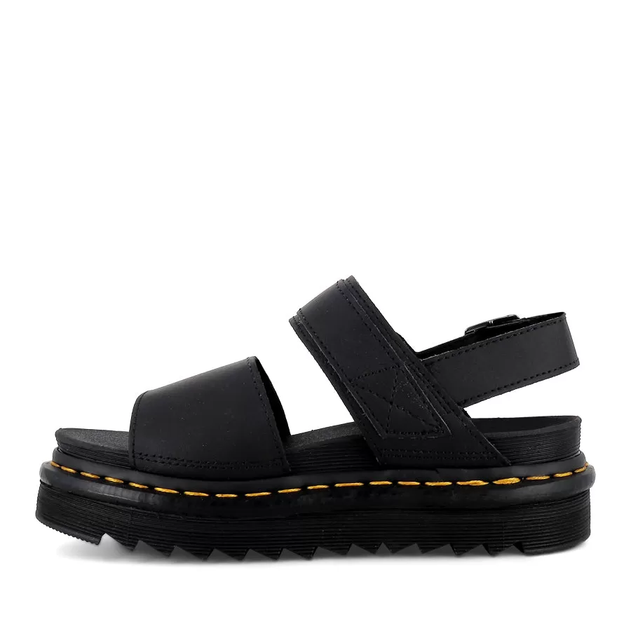 VOSS SINGLE STRAP SANDAL  - BLACK HYDRO