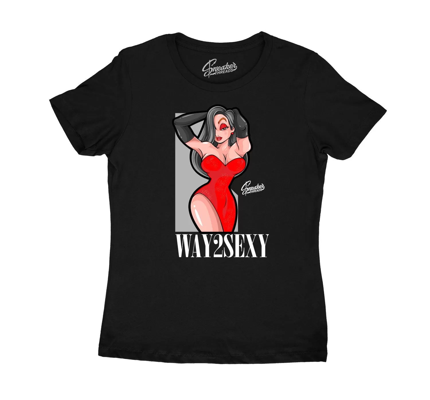 Womens Red Thunder 4 Shirt - 2 Sexy - Black