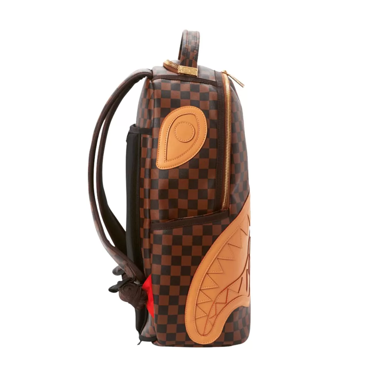 Zaino Sprayground Henny Checkered Sharkmouth Marrone