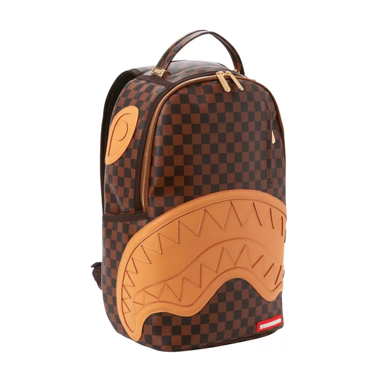 Zaino Sprayground Henny Checkered Sharkmouth Marrone